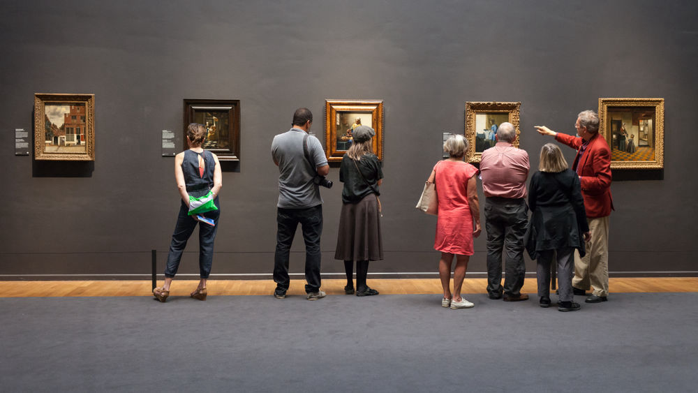 Art in a museum.